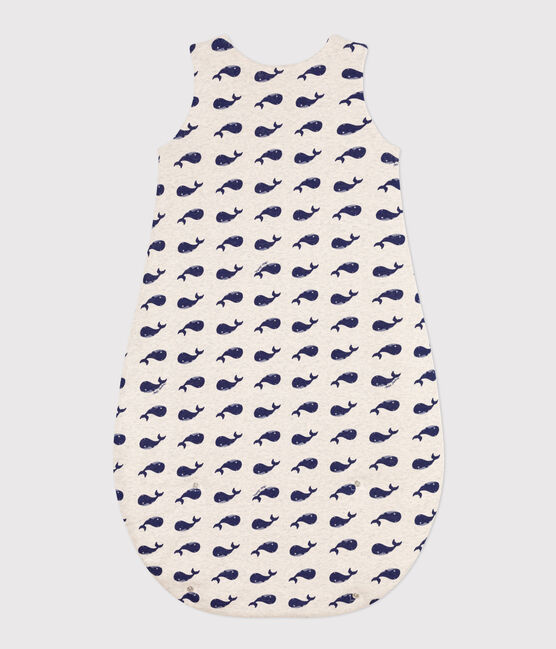 Saco de algodón para bebé con ballena TOG 2 beige MONTELIMAR/azul MEDIEVAL