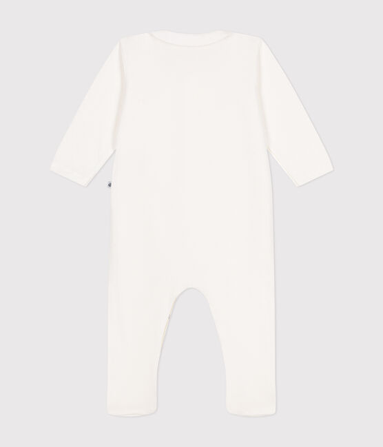 Pijama de túbico para bebé blanco MARSHMALLOW
