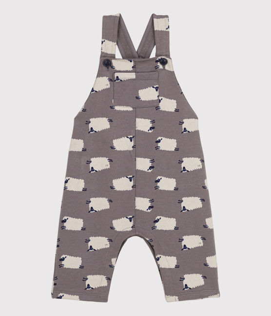 Peto largo de felpa con estampado de ovejas para bebé BONGRIS/ MULTICO