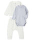 Conjunto de tres piezas para bebé de túbico
