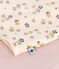 Camisón infantil de felpa cepillada con estampado de flores rosa SALINE/blanco MULTICO
