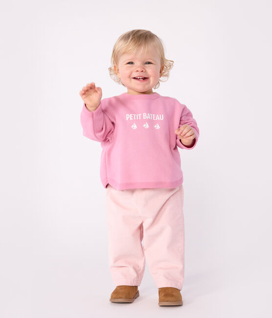 Sudadera de algodón con estampado de Petit Bateau vintage para bebé BOUDOIR