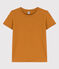 Camiseta LA RECTA de algodón con cuello redondo para mujer marron TOAST