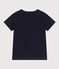 Camiseta de punto para niño azul SMOKING/blanco MULTICO