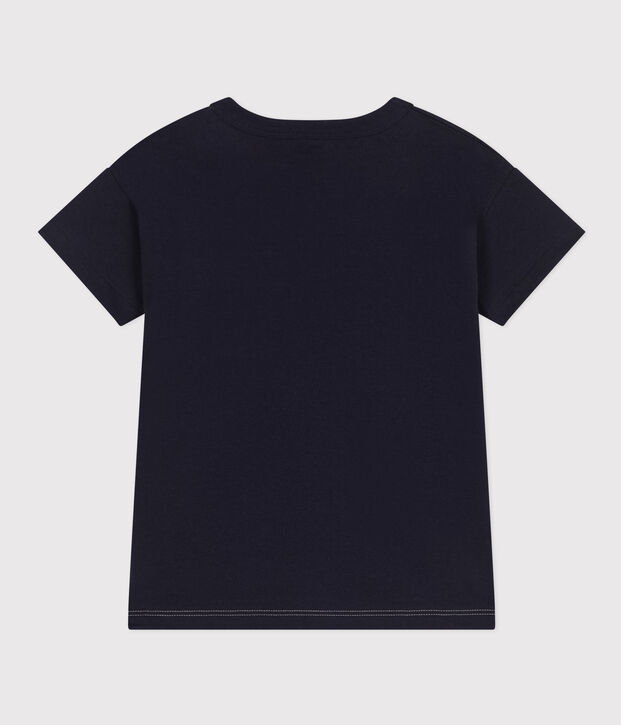 Camiseta de punto para ni&ntilde;o azul/multicolor