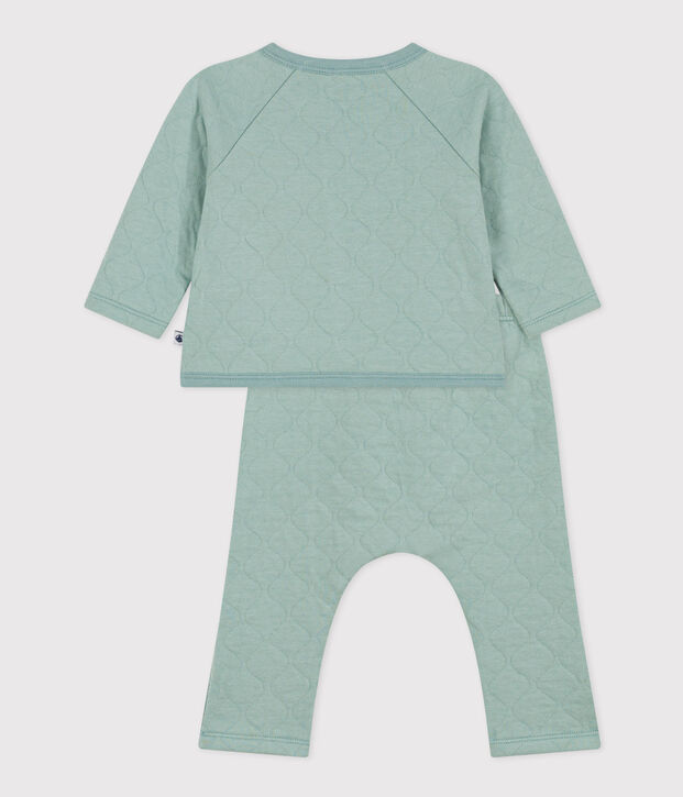 Conjunto de t&uacute;bico acolchado para beb&eacute; verde