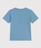 Camiseta de manga corta para niño azul AZUL