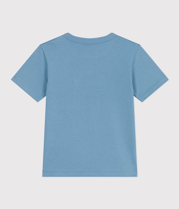 Camiseta de manga corta para ni&ntilde;o azul