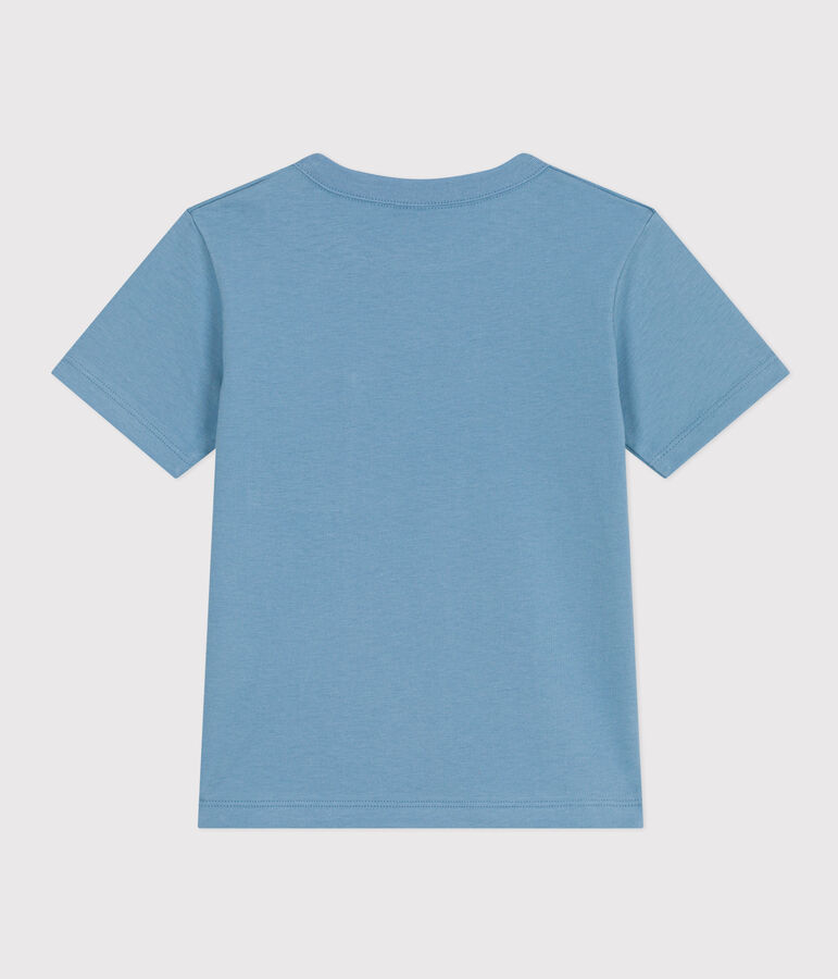 Camiseta de manga corta para ni&ntilde;o azul AZUL