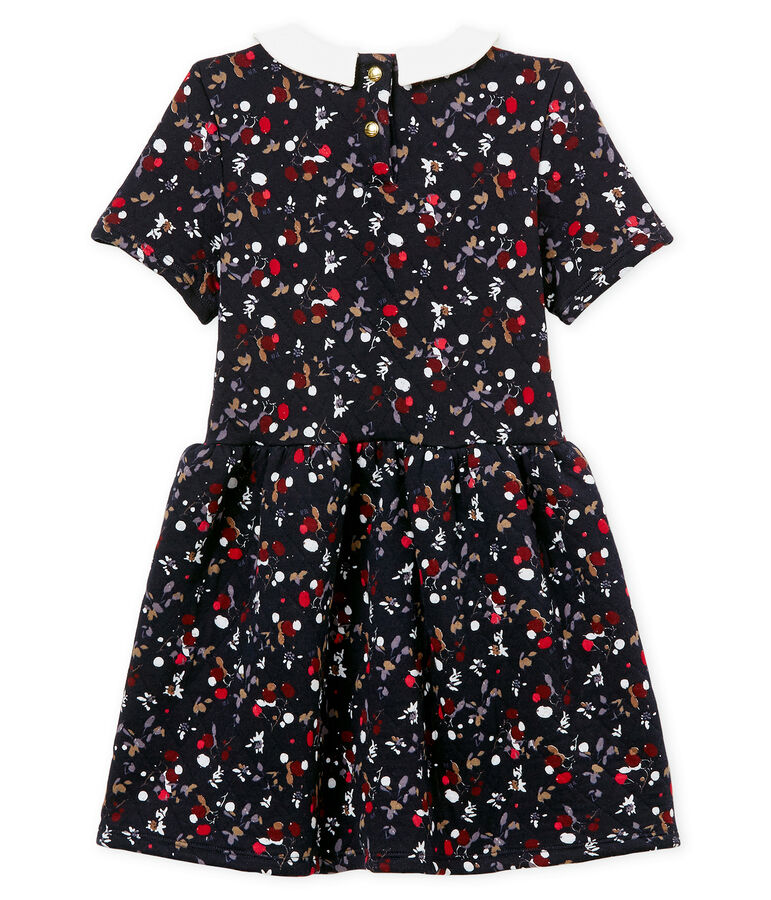 Vestido para ni&ntilde;a azul SMOKING/blanco MULTICO