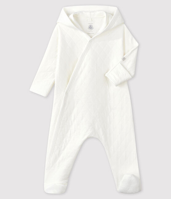 Mono largo para bebé de túbico acolchado blanco MARSHMALLOW