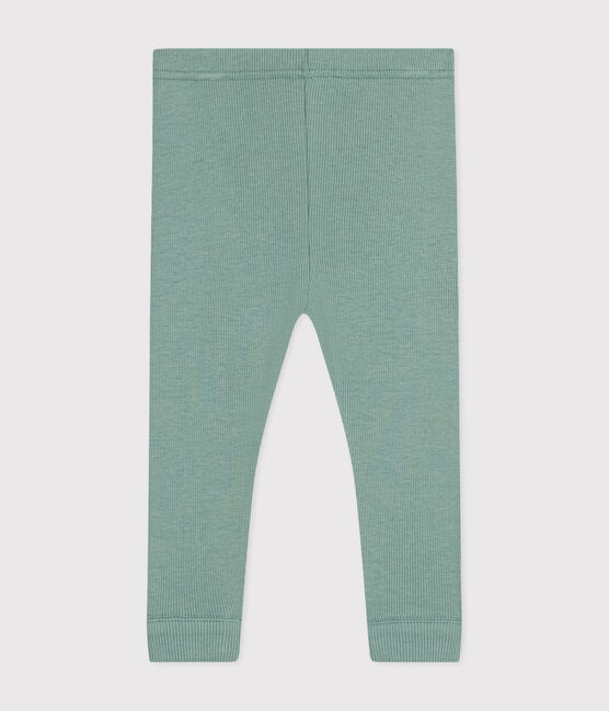Leggings de algodón para bebé verde PAUL