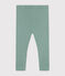 Leggings de algodón para bebé verde PAUL