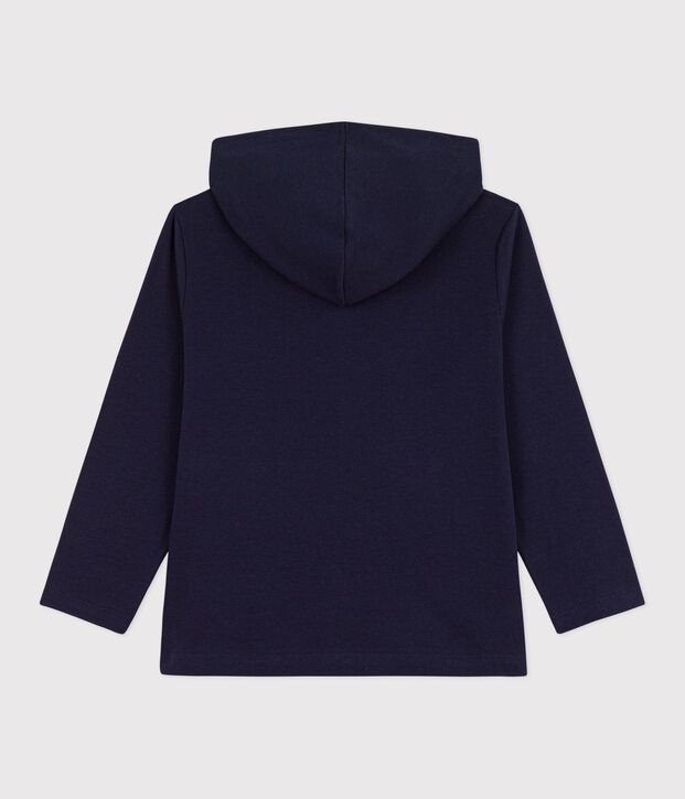 Sudadera infantil de algod&oacute;n con capucha y cremallera SMOKING