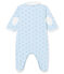 Pijama para bebé en túbico estampado azul FRAICHEUR/blanco MULTICO