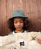 Gorro de algodón liso para bebé verde CROCO