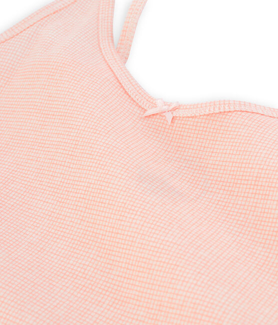 Camisa de tirantes para mujer blanco MARSHMALLOW/rosa ROSAKO