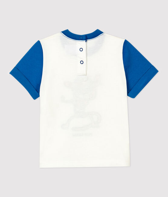 Camiseta de algodón de bebé. blanco MARSHMALLOW