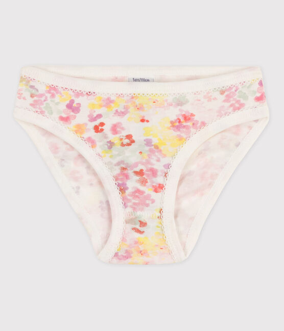 Braguita de algodón de niña blanco MARSHMALLOW/rosa ROSE/ MULTICO