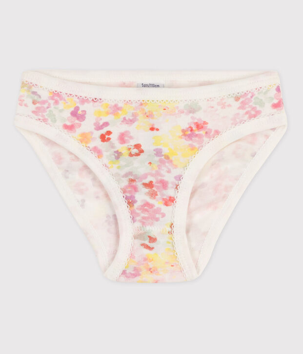 Braguita de algod&oacute;n de ni&ntilde;a blanco/rosa/multicolor