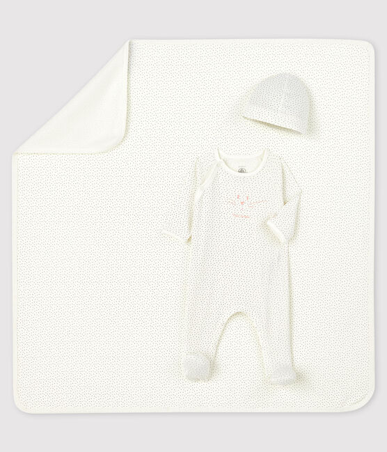 Estuche de regalo de nacimiento de punto para bebé niña variante 1