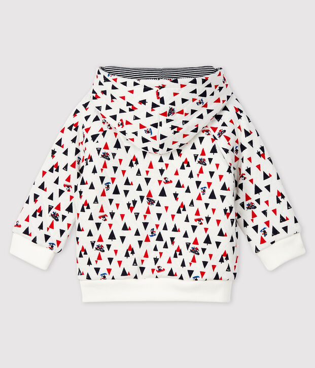 Sudadera con capucha para beb&eacute; ni&ntilde;o blanco/multicolor