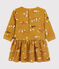 Vestido de micro pana de bebé amarillo TOPAZE/ MULTICO