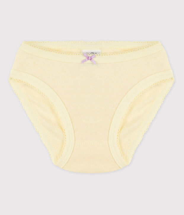 Braguita de algod&oacute;n de ni&ntilde;a amarillo