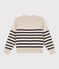 Jersey marinero de lana para mujer blanco AVALANCHE/azul SMOKING
