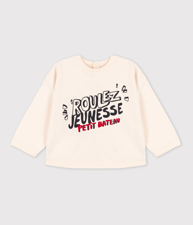 Sudadera de algod&oacute;n para beb&eacute; crudo