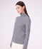 Camiseta Iconique de cuello vuelto de algod&oacute;n para mujer azul/blanco