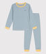 Pijama de algodón milrayas para niño/niña