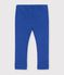 Leggings lisos de algod&oacute;n para beb&eacute; azul
