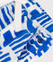 Bermudas cortas infantiles de algodón con estampado azul MARSHMALLOW/ PORCELANA