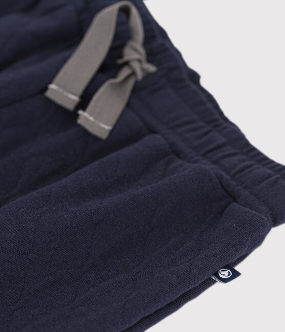 Pantalón de túbico acolchado de niño azul SMOKING