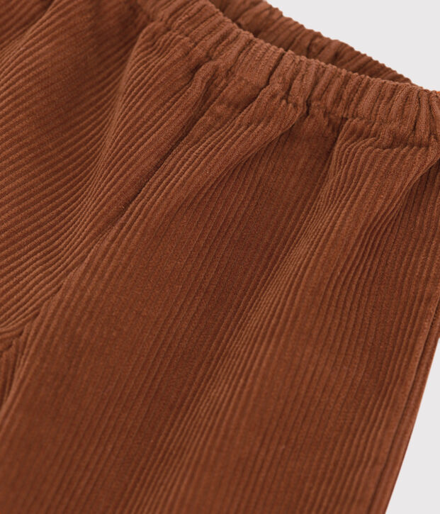 Pantal&oacute;n de pana para beb&eacute; marron
