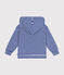 Sudadera infantil de rizo a rayas con capucha azul SURF/ AVALANCHE