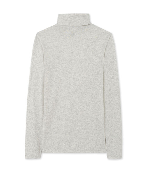 Cuello cisne para mujer en algodón ligero gris BELUGA CHINE