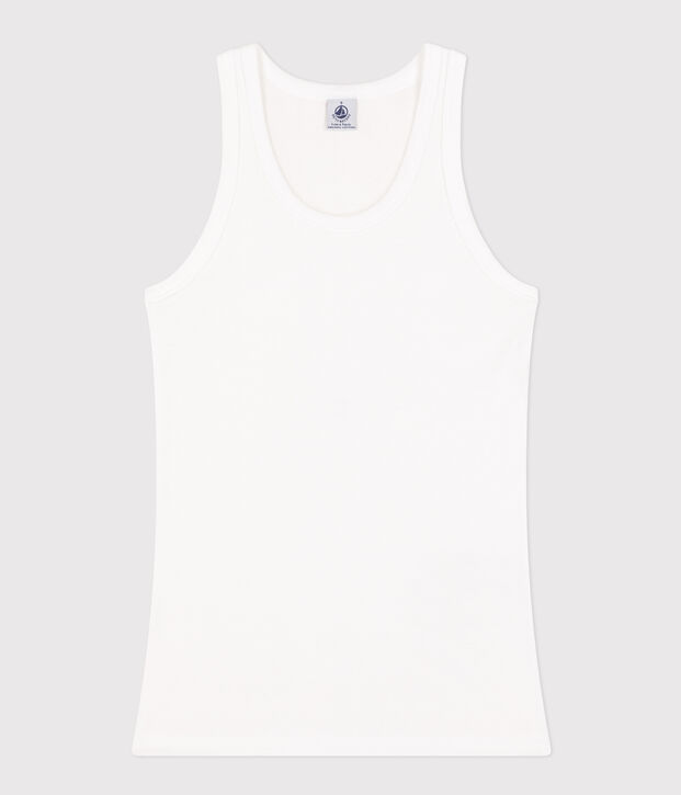 Camiseta de tirantes L'ICONIQUE de algod&oacute;n biol&oacute;gico de mujer blanco