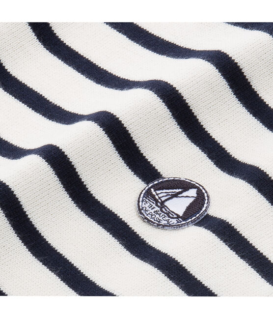 Sudadera beige COQUILLE/azul ABYSSE