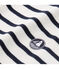 Sudadera beige COQUILLE/azul ABYSSE