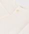 Camiseta de algodón de manga larga para bebé blanco MARSHMALLOW