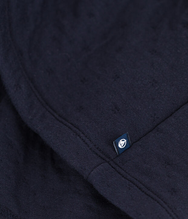 Vestido de manga larga infantil liso para ni&ntilde;a SMOKING