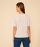 Camiseta la Boxy de algodón de mujer beige MONTELIMAR CHINE