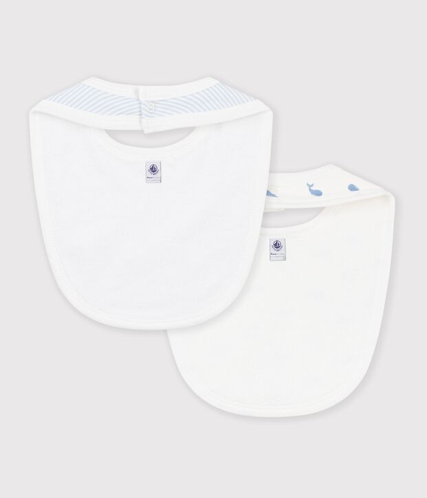 Juego de baberos de algod&oacute;n con estampado de ballena para beb&eacute; multicolor