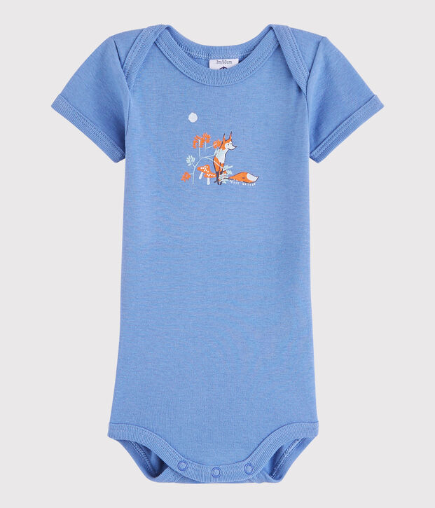 Bodi de manga corta de beb&eacute; ni&ntilde;a/ni&ntilde;o azul