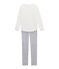 Pijama para niña blanco MARSHMALLOW/gris POUSSIERE