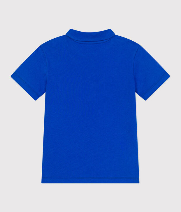 Polo infantil de algod&oacute;n liso de manga corta PERSE