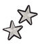 Parche de estrellas gris ARGENT