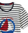 Camiseta MC unisex blanco MARSHMALLOW/azul SMOKING